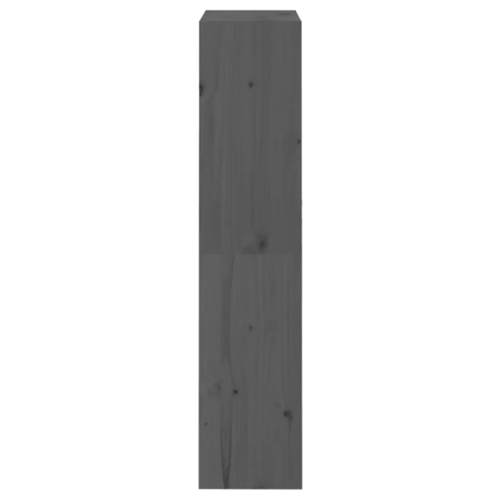 Libreria/Divisorio Grigio 60x30x135,5 cm Legno Massello di Pino 808170