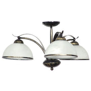 Plafoniera Luminex Korfu oro patinato 3 vetri E27
