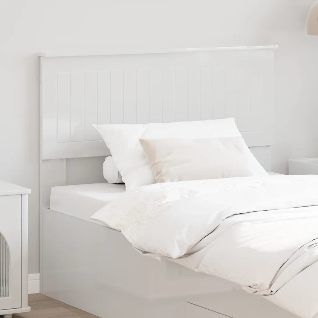 Testiera-Testata-Testiera Decorativa Bianco Lucido 100 cm Legno multistrato 531750
