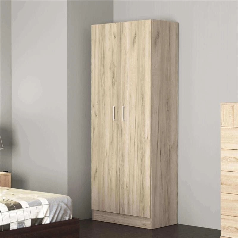 ARMADIO LEOPOLD A 2 ANTE IN LEGNO DI OLMO 80 X 52 X H 180 CM
