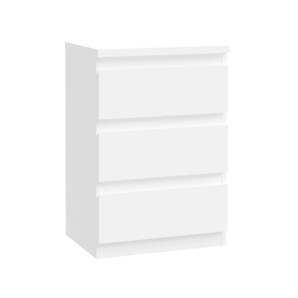 Cassettiera Morgan 3 cassetti bianco – 42x32x61H