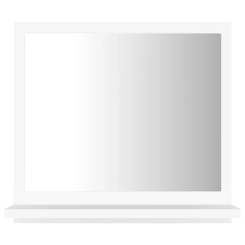 Specchio da Bagno Bianco 40x10,5x37 cm in Legno Multistrato 804553