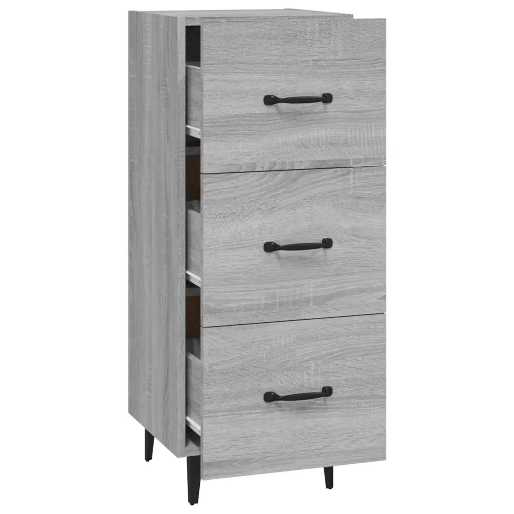 Credenza Grigio Sonoma 34,5x34x90 cm in Legno Multistrato cod mxl 23140