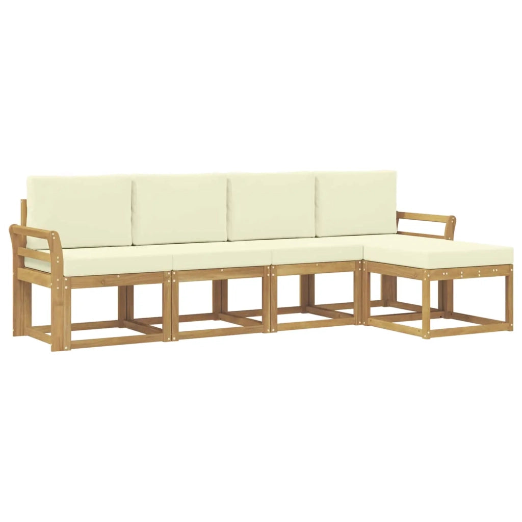 Set di divani da esterno 5 pcs Legno di Acacia Massello 3387489