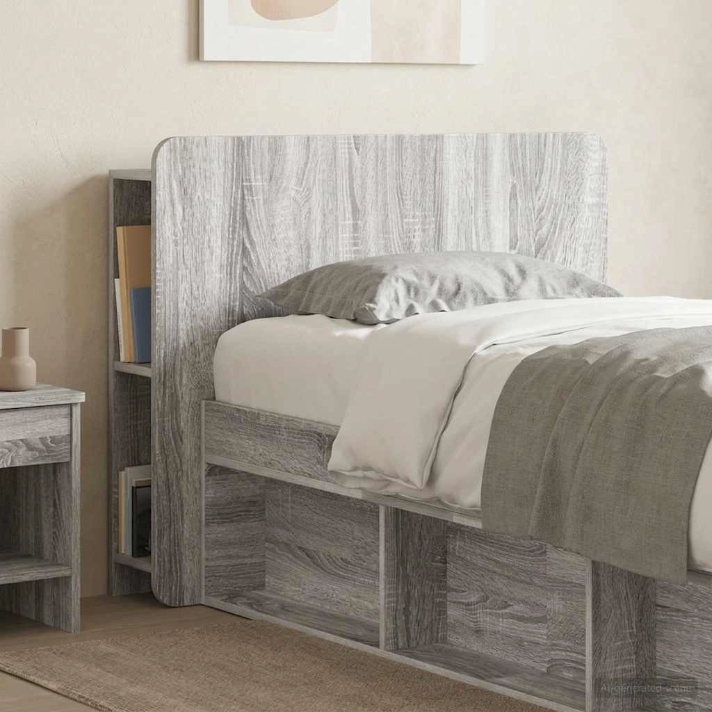 Testata del letto Grigio Sonoma Legno ingegnerizzato 8001189