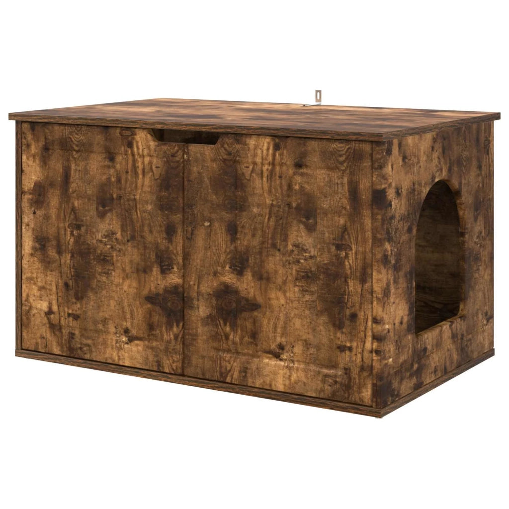Casa per Gatti Rovere fumé 85 x 55 x 50,5 cm Legno multistrato