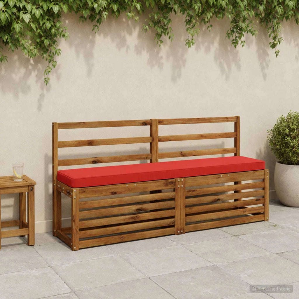 Cuscino per Panchina a 1 Pezzo VUGHT 100% Poliestere Rosso 950696