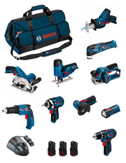 BOSCH Kit BMKB10-28CD3 (GSR12V-15+GTB12V-11+GDR12V-105+GWS12V-76+GST12V-70+GKS12V-26+GOP12V-28+GSA12V-14+GLI12V-80+GHO12V-20...)