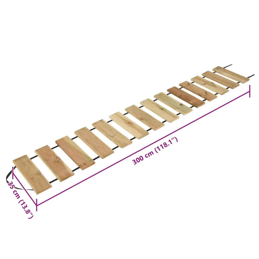 Rullo da decking Naturale 35 x 300 cm Legno di Pino Impregnato