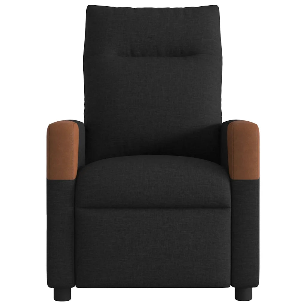 Divano Sedia-Poltrona Reclinabile in Tessuto Nero 235105