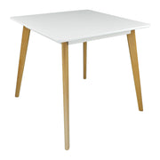 Tavolo cucina quadrato 80x80 bianco, tavolo ristorante mod. Iago TQ08-8.8IAPL