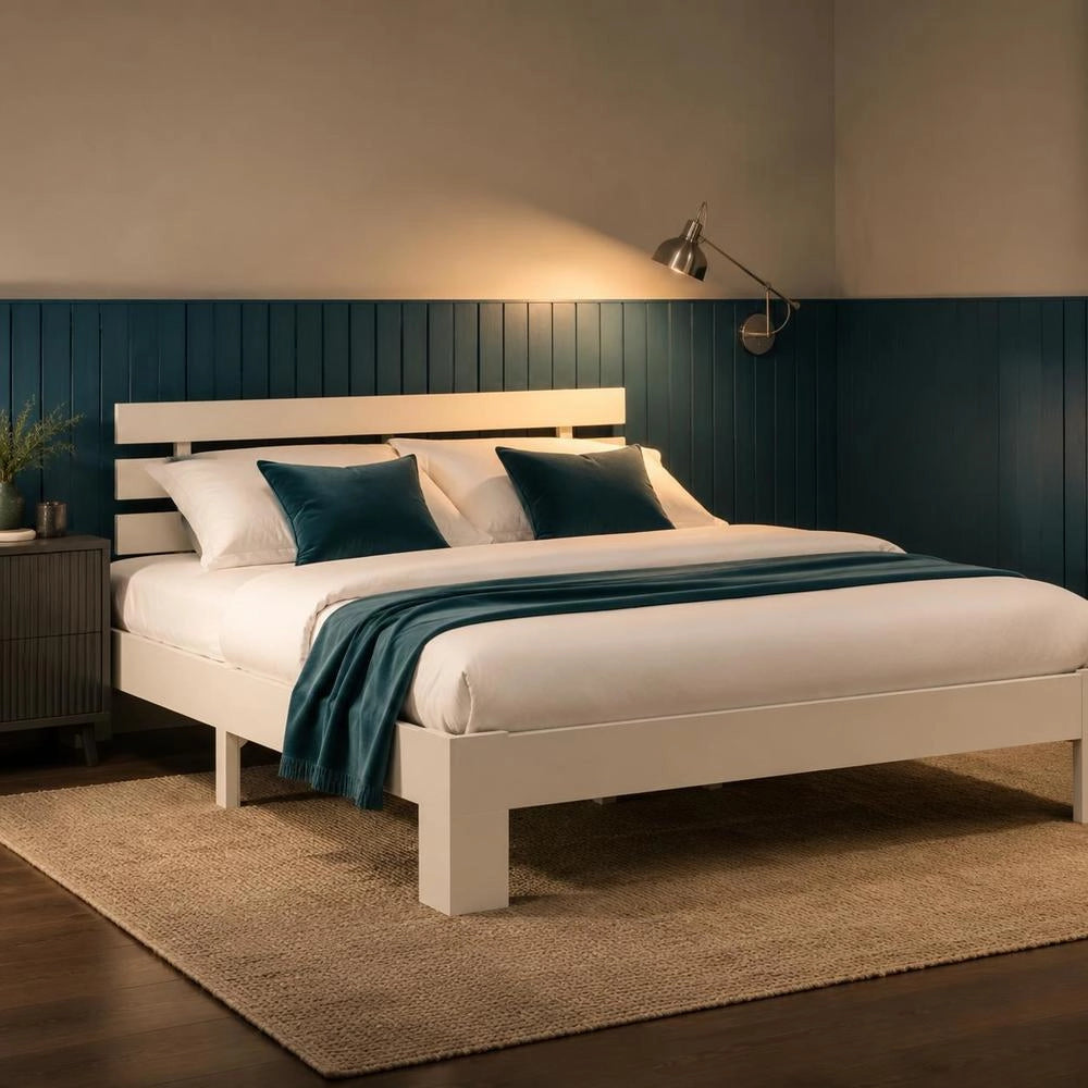 Solid Wood Bed White Pine 160x200 Cm