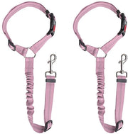 Cintura di sicurezza per cani - Adattabile - Cinturino elastico - In nylon - Confezione da 2 pezzi - Utilizzo universale - Cintura di sicurezza per cani