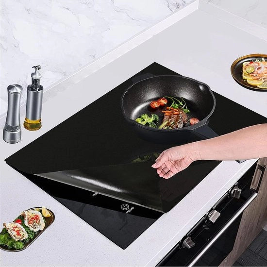 Induttore per cucina grande, protezione 52 x 78 cm - resistente al calore in silicone - resistente ai graffi - cuscino di protezione - protezione contro graffi