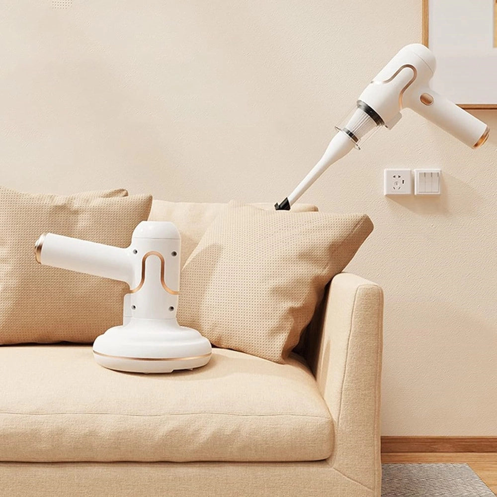 Trade Shop - Aspirapolvere Portatile Leggero Senza Fili Ricaricabile Piccolo Per Divano Letto -