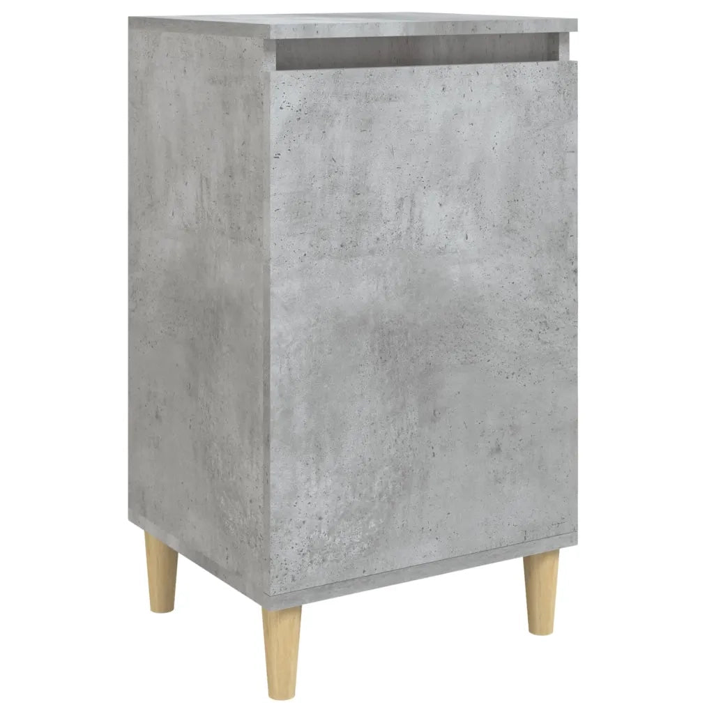 Comodino-Tavolino da notte Grigio Cemento 40x35x70 cm in Legno Multistrato 388703
