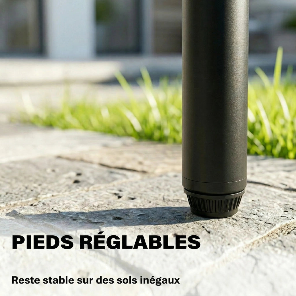 Sedia da Giardino Impilabile ¨C Minimal ¨C Legno Massello, Metallo, Naturale, 61x47x81cm