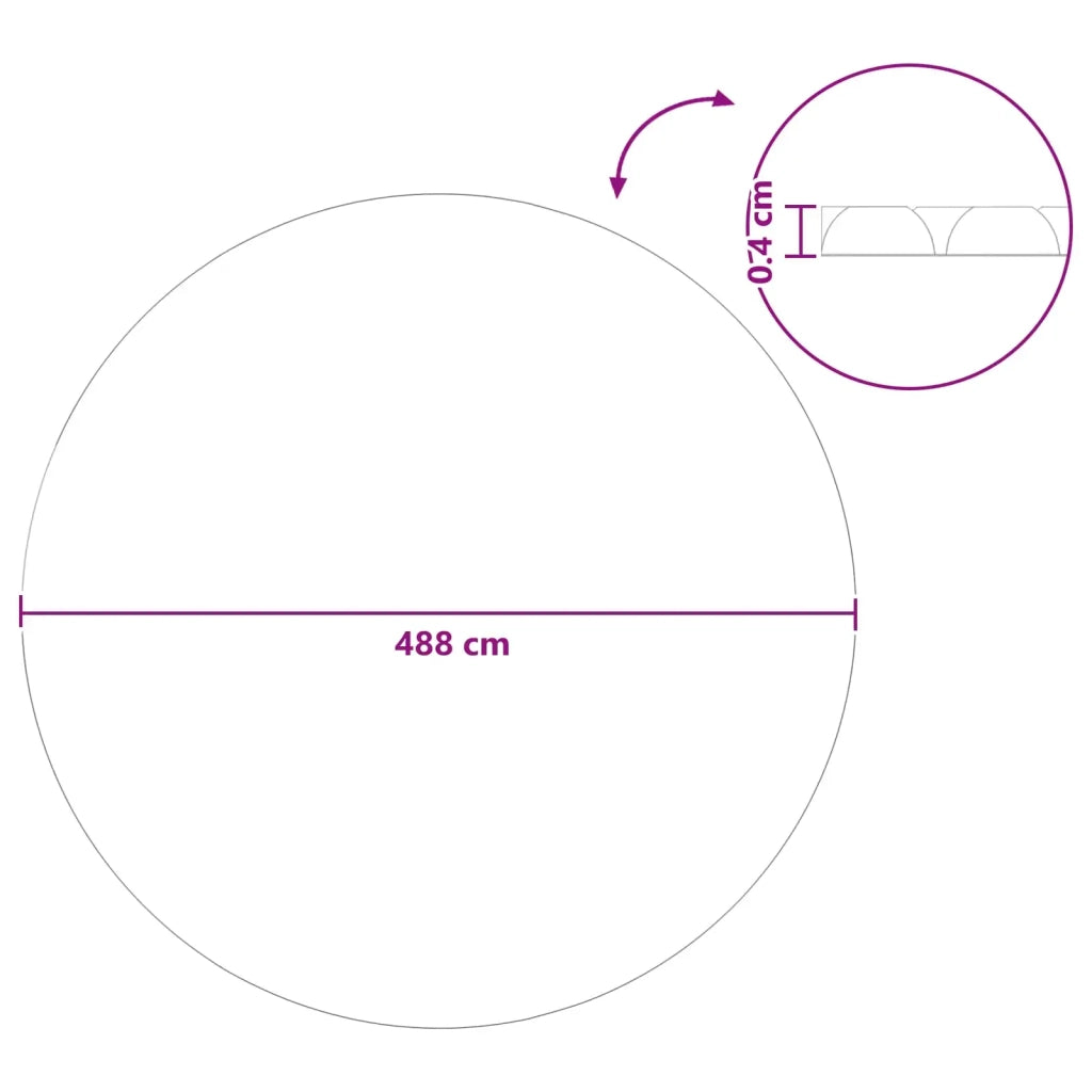Copertura Solare per Piscina di Alta Qualit¨¤ ? 488 cm 200 ¦Ìm CFW5163503
