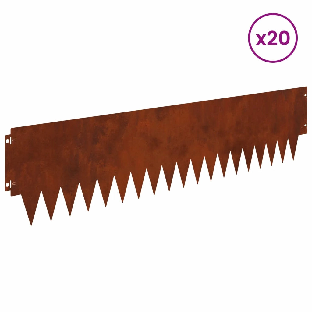 Bordura per Prato 20 pcs metallo 8008306