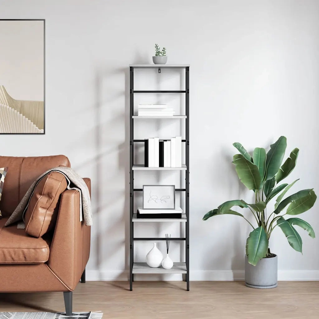 Libreria Grigio Sonoma 40 x 29,5 x 149 cm Legno multistrato