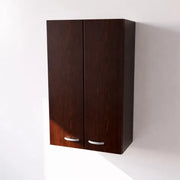 Pensile Cucina  in Legno Nobilitato Wenge, Mobile Alto con 2 Ante, Pensile Componibile Moderno Made in Italy (H90XL60XP33cm)