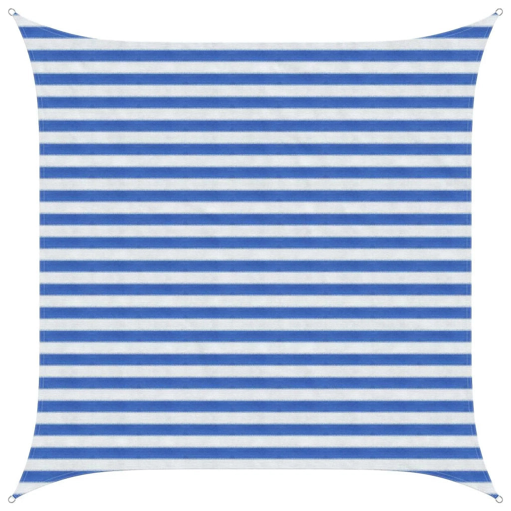 Telo Ombra Blu e Bianco 2,5 x 2,5 m HDPE