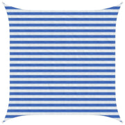 Telo Ombra Blu e Bianco 2,5 x 2,5 m HDPE