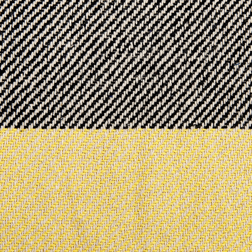 Coperta in cotone grigio e giallo con frange 125 x 150 cm stile boho soggiorno camera da letto accessorio divano