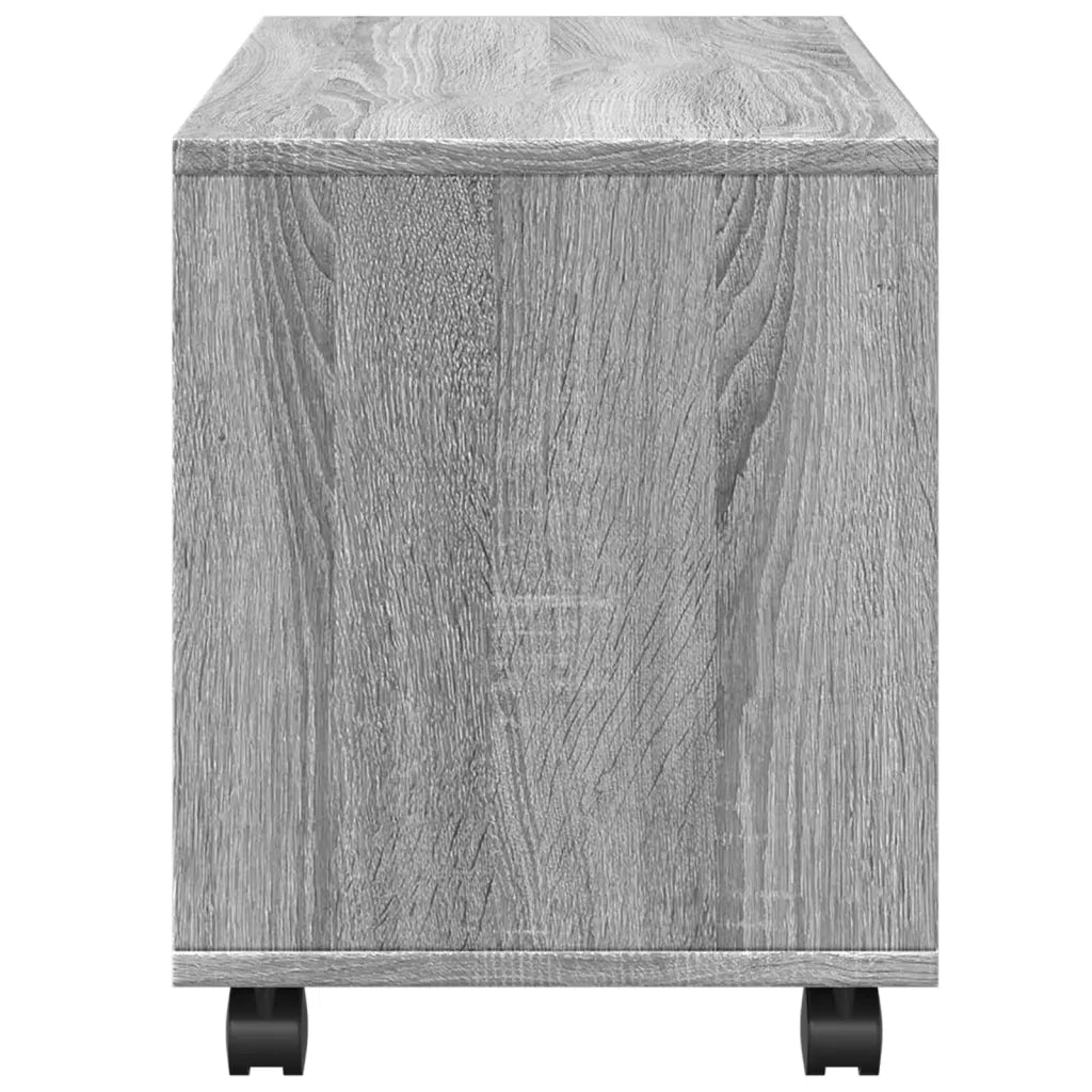 Mobiletto con Ruote Grigio Sonoma 72x33x42,5 cm in Truciolato