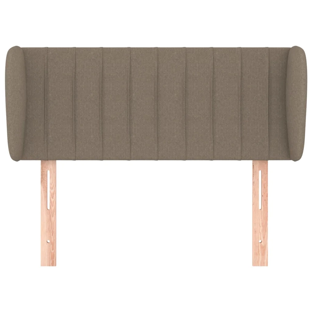 Testiera ad Orecchio-Testata con Orecchie Tortora 93x23x78/88 cm in Tessuto 383561
