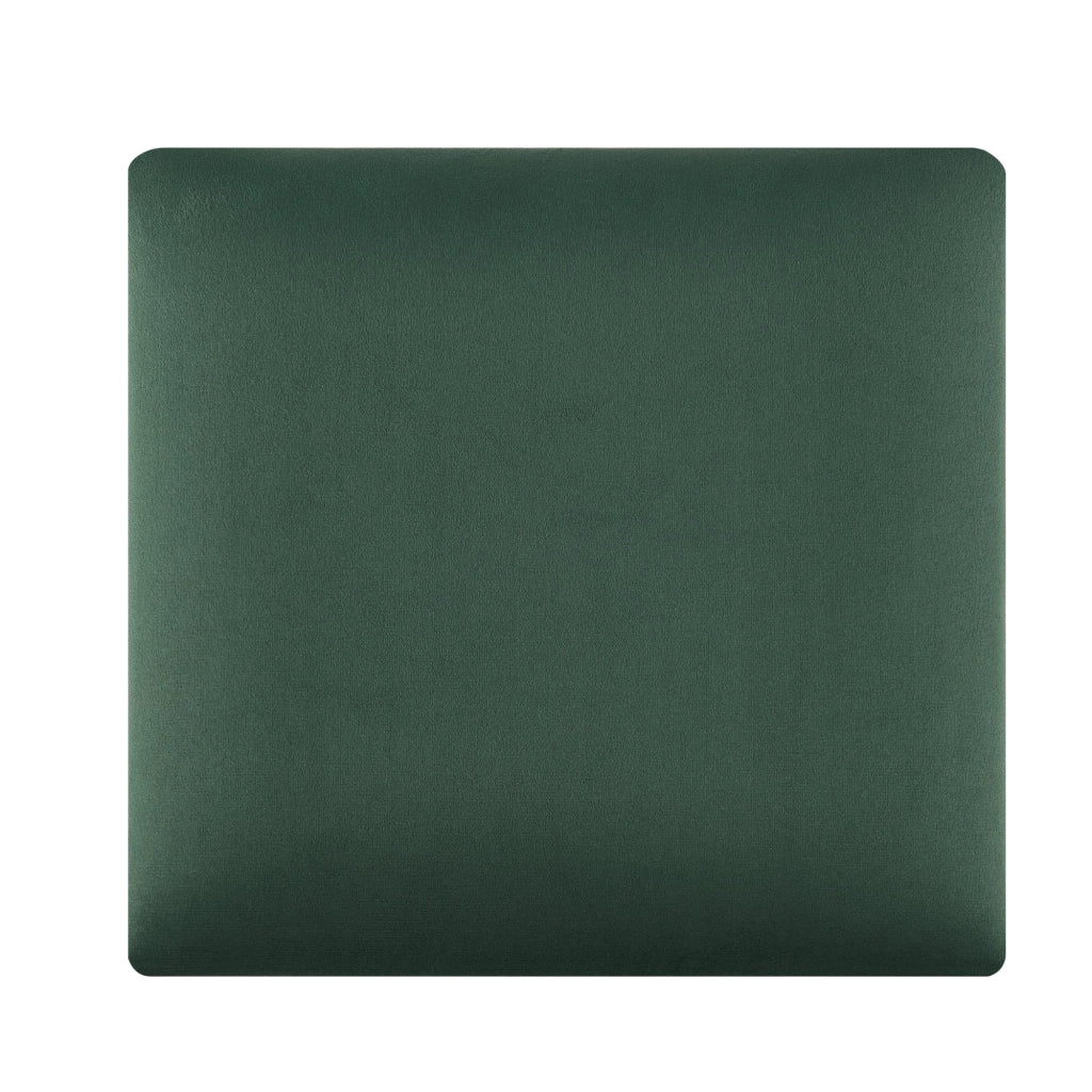 Set di 4 cuscini da parete in velluto 30 x 30 cm verde scuro 03_0010649