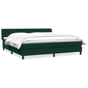 Giroletto a Molle con Materassi Verde Scuro 180x220 cm Velluto 3317412
