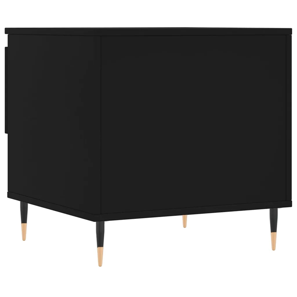 2 pz Tavolini da salotto | Tavolino da caff¨¨ | Tavolino da Soggiorno Neri 50x46x50 cm in Legno Multistrato