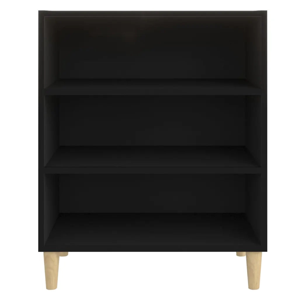 Credenza Nera 57x35x70 cm in Legno Multistrato 806050