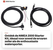 Kit di Avvio NMEA 2000 - 3 Metri di Cavo - Connettore T - Resistenze di Chiusura - Impermeabile - Materiale ABS - Set di Rete Marittima