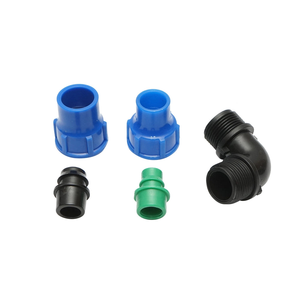 Gomito di compressione ridotto D20x16mm per sistemi di irrigazione