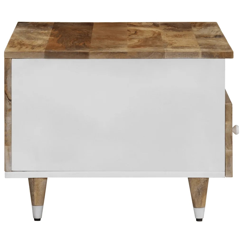 Tavolino da Salotto 80x54x40 cm in Legno Massello di Mango 4018677