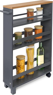Carrello da Cucina su Ruote - Trolley da Cucina con Ruote - Carrello da Cucina Sottile