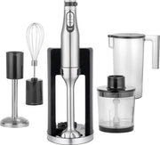 Set di Frullatore a Stantuffo - Manuale - Frullatore Set - Purea - Moina - Macchina da Cucina - Acciaio Inox - 3 in 1 - Accessori Frullatore - Zuppe - Smoothie - Cibo per Bambini