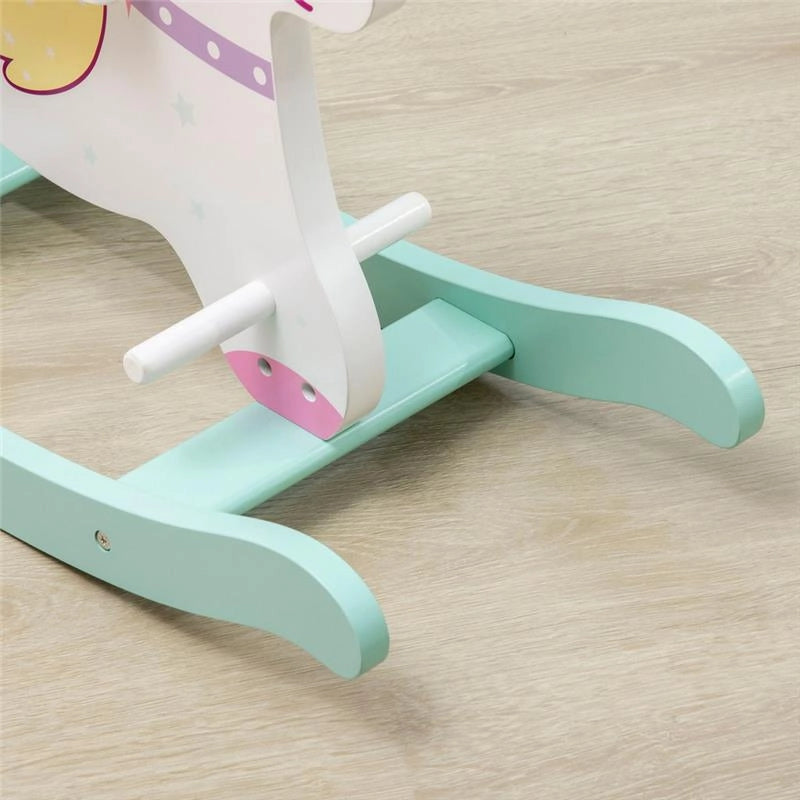CAVALLO A DONDOLO PER BAMBINI 1-3 ANNI 68L X 27P X 47.5A CM MULTICOLORE