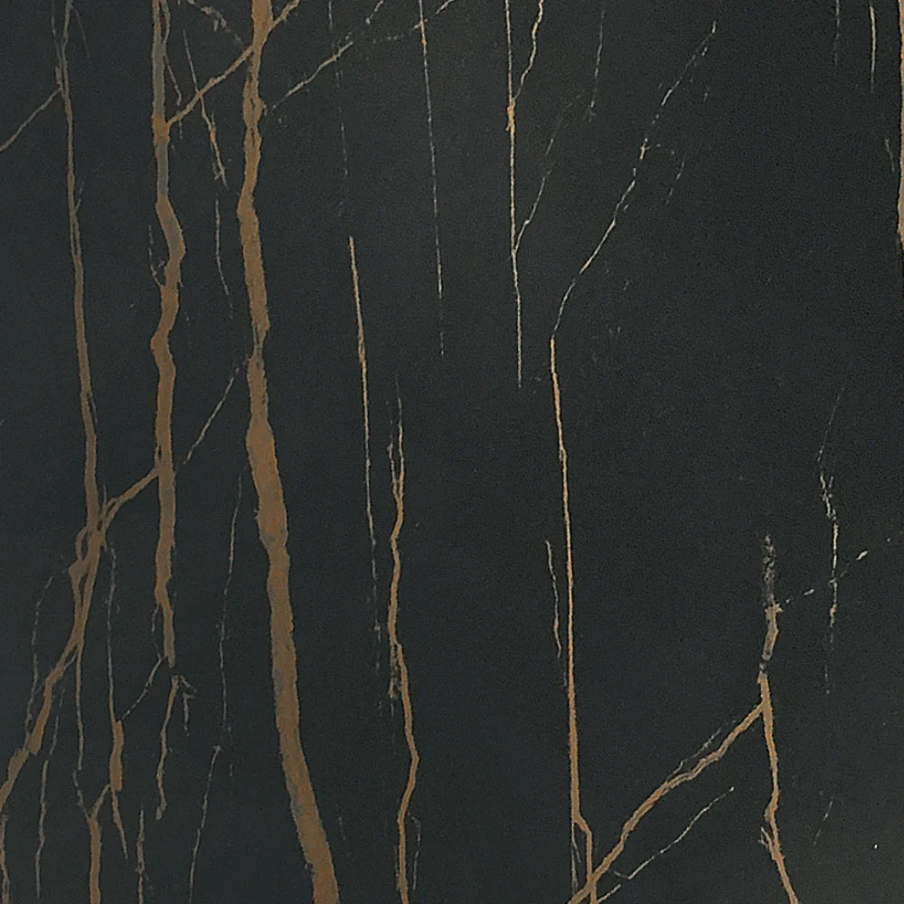 Tavolo da pranzo allungabile in ceramica su vetro effetto marmo portoro Cruise 200-280x100 cm fino a 10 posti | Duzzle