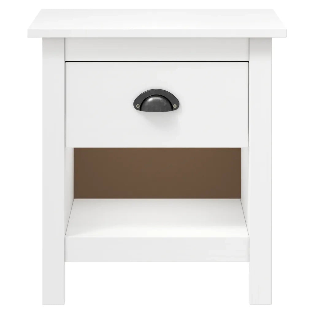Comodini Hill 2 pz 46x35x49,5 cm Legno Massello di Pino 288968