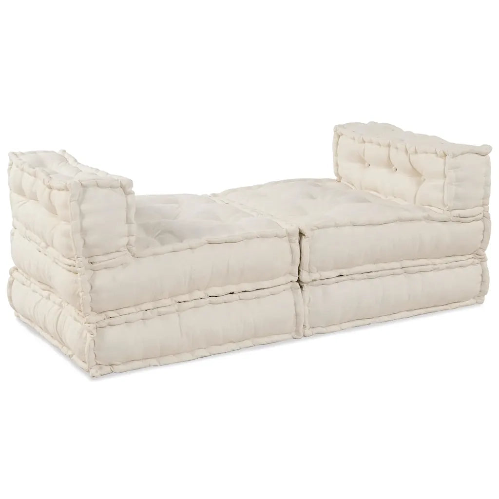 vidaXL Cuscino 4 pcs Crema 70 x 70 x 54 cm Poliestere