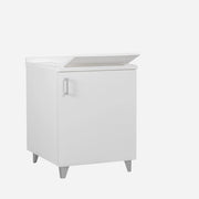 Lavatoio per Interno 50x50 cm 1 Anta Woody Top Bianco