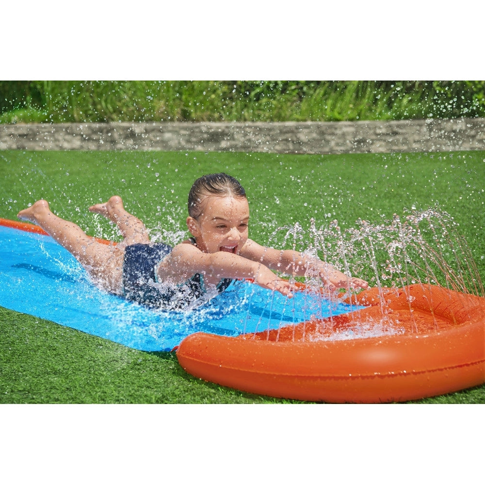 Trade Shop - Scivolo Acquatico Singolo Con Spruzzi Per 1 Persona 488 X 82 Cm Estate Giardino 52326 -