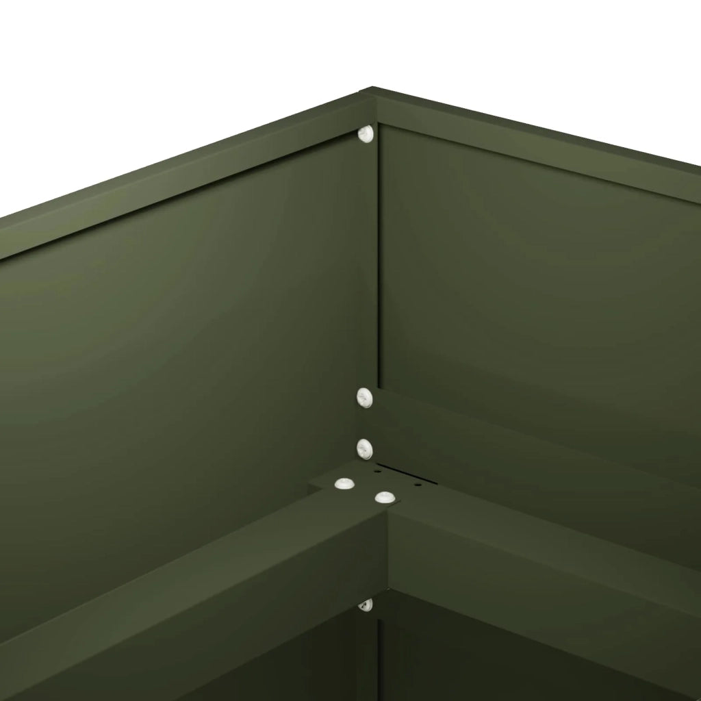 Vaso da giardino Verde Oliva 280 x 80 x 60 cm 3422159