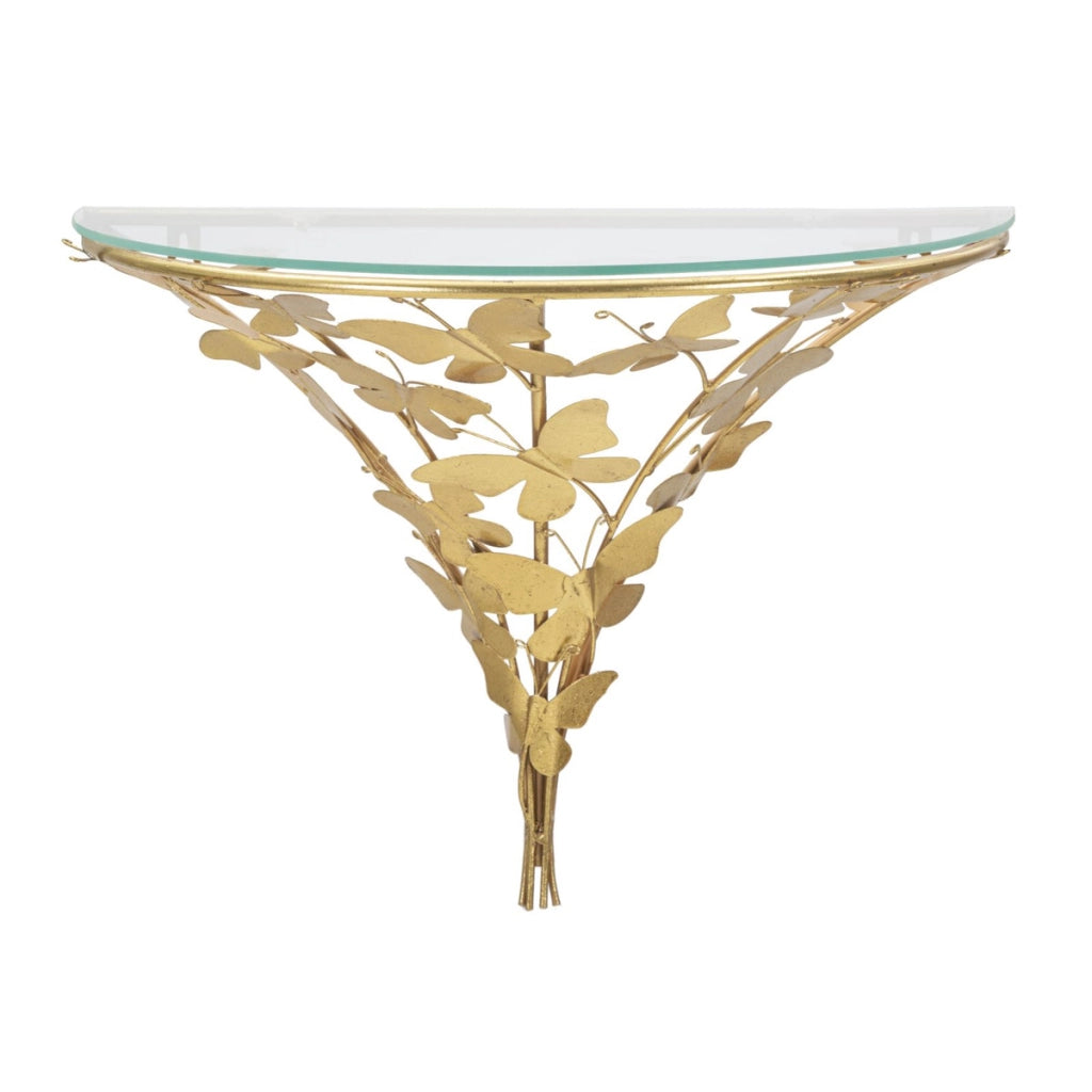 Mensola Farfalla 19, Oro, Metallo, 44,5x24,5x34,5 cm