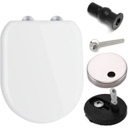 Sedile per wc, a forma di d, bordi arrotondati, materiale ergono