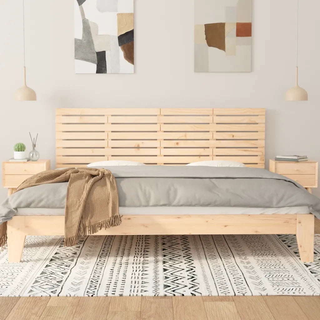 Testiera da Parete 206x3x63 cm in Legno Massello di Pino 824718