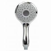 Trade Shop - Soffione Doccia 12x24.5cm Doccetta Bagno Multigetto Regolabile Manico Bombato 79706 -